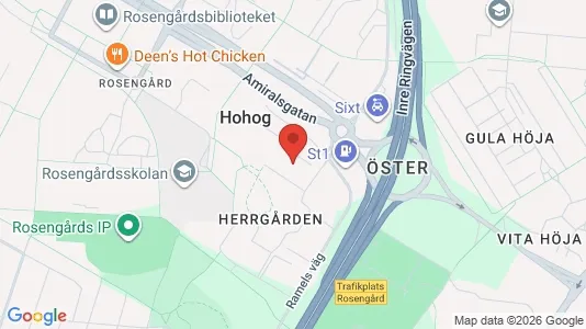 Apartments for rent i Rosengård - kort over placeringen
