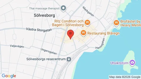Apartments for rent i Sölvesborg - kort over placeringen