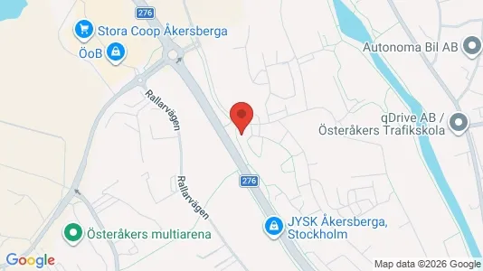 Apartments for rent i Österåker - kort over placeringen