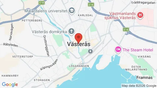 Apartments for rent i Västerås - kort over placeringen