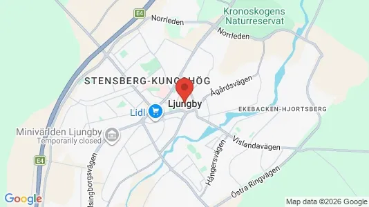 Apartments for rent i Ljungby - kort over placeringen