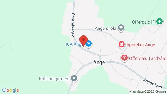 Apartments for rent i Ånge - kort over placeringen