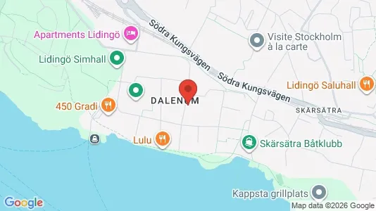 Apartments for rent i Lidingö - kort over placeringen