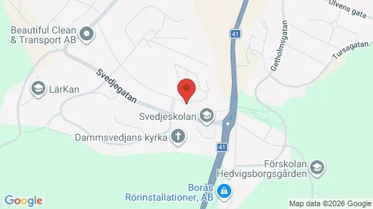 Apartments for rent i Borås - kort over placeringen
