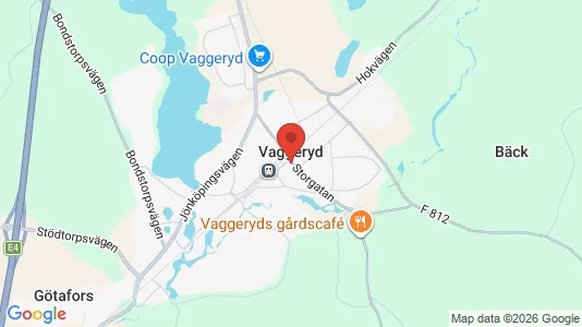 Houses for rent i Vaggeryd - kort over placeringen