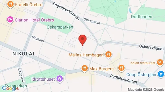 Apartments for rent i Örebro - kort over placeringen