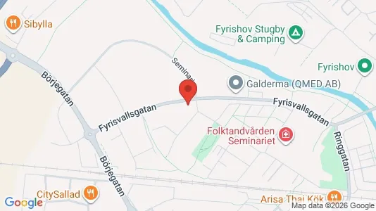 Apartments for rent i Uppsala - kort over placeringen