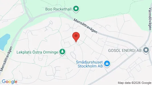 Apartments for rent i Nacka - kort over placeringen