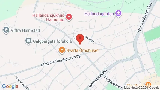 Apartments for rent i Halmstad - kort over placeringen