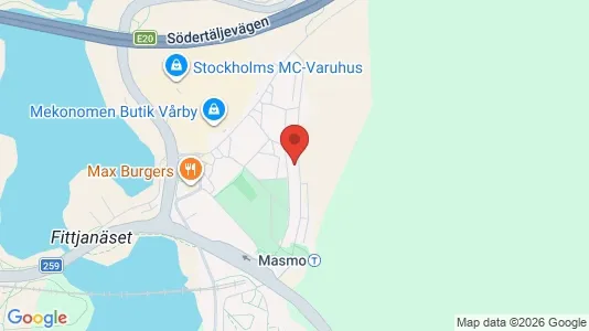 Apartments for rent i Huddinge - kort over placeringen