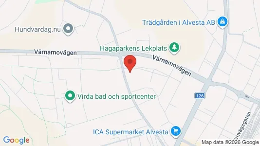 Apartments for rent i Alvesta - kort over placeringen