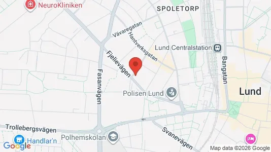Apartments for rent i Lund - kort over placeringen