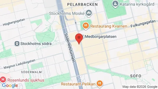 Apartments for rent i Södermalm - kort over placeringen