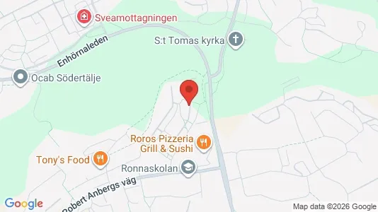Apartments for rent i Södertälje - kort over placeringen