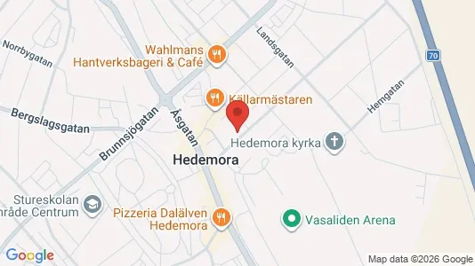 Apartments for rent i Hedemora - kort over placeringen