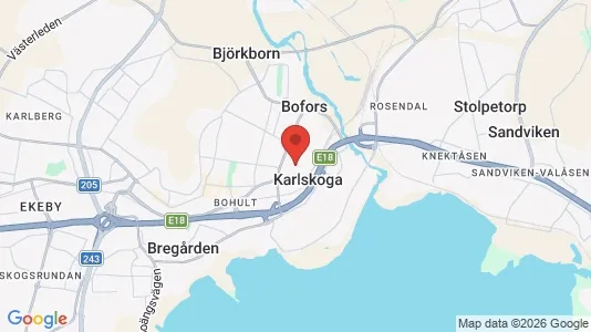Rooms for rent i Karlskoga - kort over placeringen