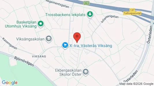 Apartments for rent i Västerås - kort over placeringen