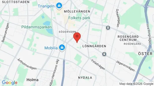 Rooms for rent i Sofielund - kort over placeringen