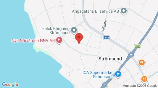 Apartments for rent i Strömsund - kort over placeringen