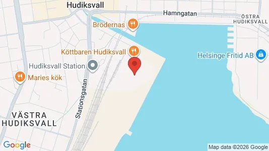 Apartments for rent i Hudiksvall - kort over placeringen