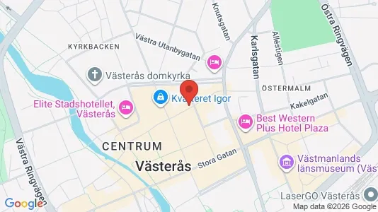 Apartments for rent i Västerås - kort over placeringen