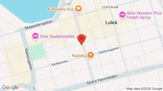 Apartments for rent i Luleå - kort over placeringen