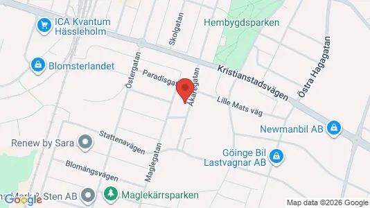 Apartments for rent i Hässleholm - kort over placeringen