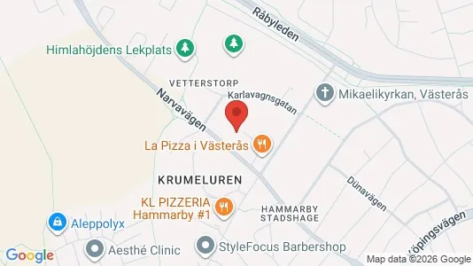 Apartments for rent i Västerås - kort over placeringen