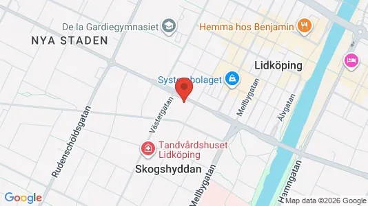 Apartments for rent i Lidköping - kort over placeringen