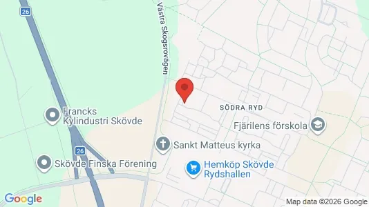 Apartments for rent i Skövde - kort over placeringen