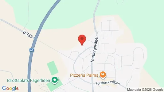 Apartments for rent i Fagersta - kort over placeringen