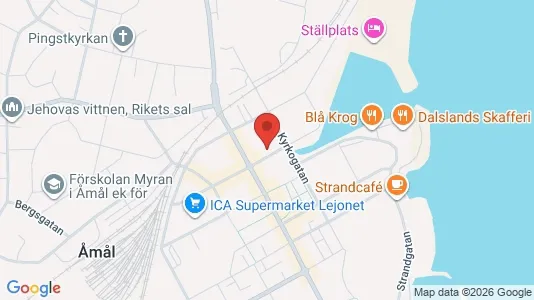 Apartments for rent i Åmål - kort over placeringen