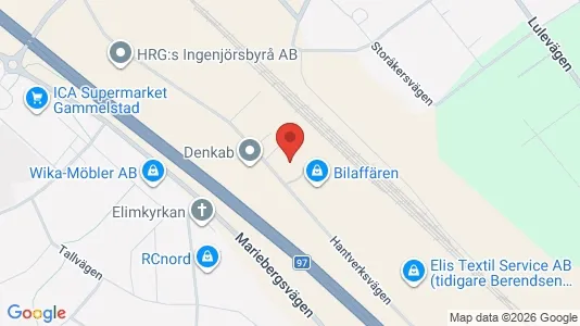 Apartments for rent i Luleå - kort over placeringen
