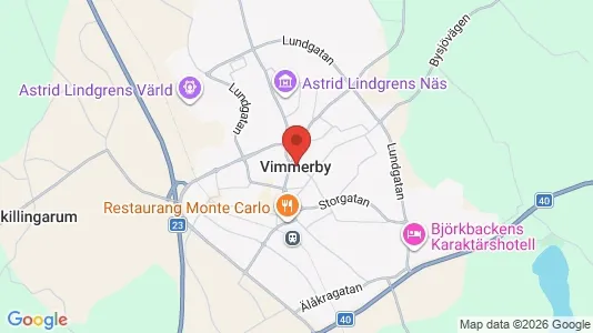 Houses for rent i Vimmerby - kort over placeringen