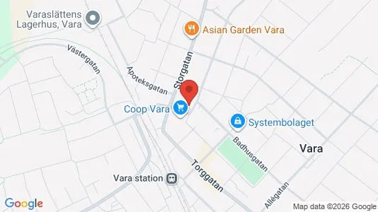Apartments for rent i Vara - kort over placeringen