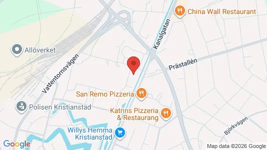 Apartments for rent i Kristianstad - kort over placeringen