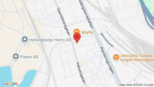 Apartments for rent i Helsingborg - kort over placeringen