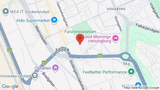 Apartments for rent i Helsingborg - kort over placeringen