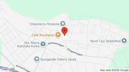 Apartments for rent i Skellefteå - kort over placeringen