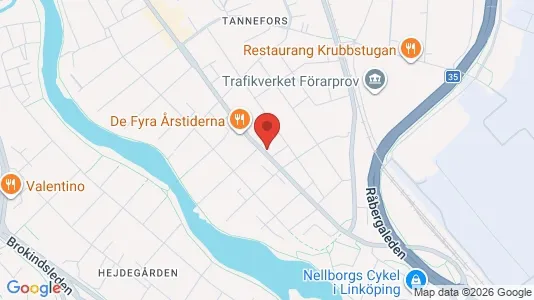 Apartments for rent i Linköping - kort over placeringen