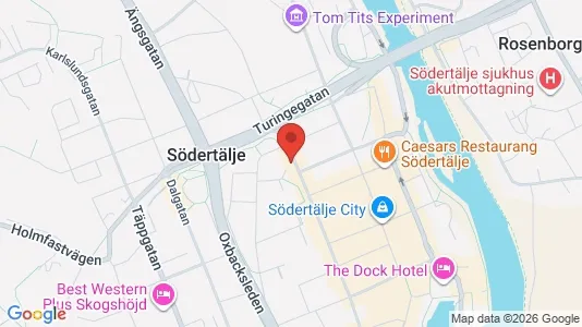 Apartments for rent i Södertälje - kort over placeringen
