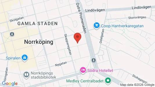 Apartments for rent i Norrköping - kort over placeringen