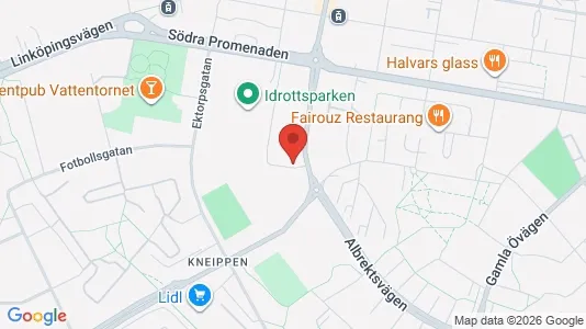 Apartments for rent i Norrköping - kort over placeringen