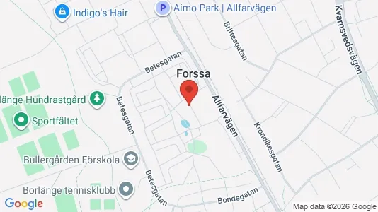 Apartments for rent i Borlänge - kort over placeringen