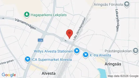 Apartments for rent i Alvesta - kort over placeringen