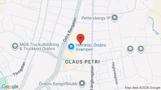 Apartments for rent i Örebro - kort over placeringen