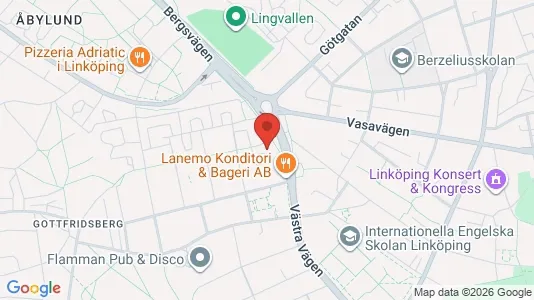 Apartments for rent i Linköping - kort over placeringen
