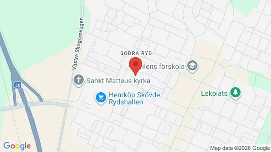 Apartments for rent i Skövde - kort over placeringen