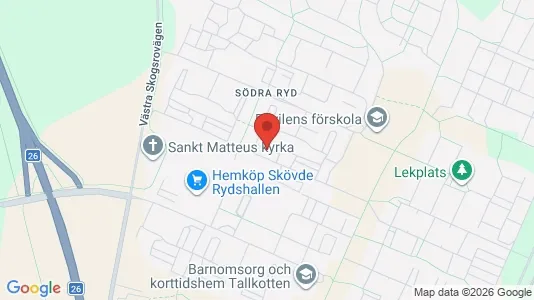 Apartments for rent i Skövde - kort over placeringen