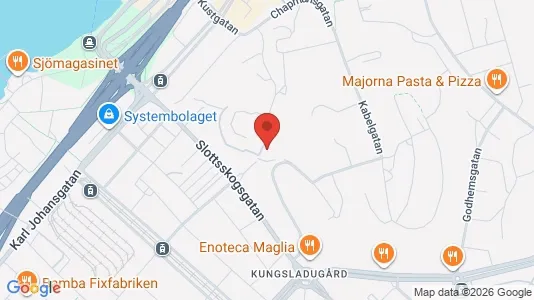 Apartments for rent i Majorna-Linné - kort over placeringen